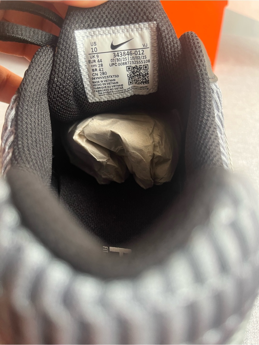 Nike Air Max Torch 4 Cool Grey White Black Athletic Men Shoes Size 10 343846-012 - Picture 10 of 12